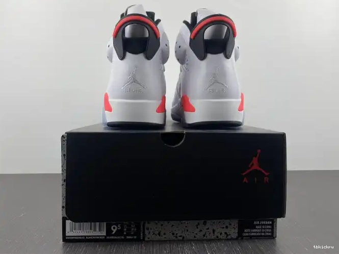 Reps TBkick (2014) Retro 384664-123 Infrared 6 White Jordan 0505